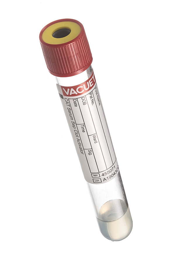 Красная пробирка greiner