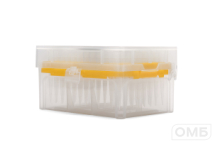 Наконечники одноразовые стерильные для микропипеточных дозаторов, с фильтром, в штативе объемом 50 мкл, градуированные