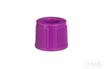Крышки к пробиркам 13 мм, цвет фиолетовый