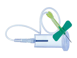 Игла-бабочка с присоединенным луер-адаптером с защитой от укола иглой и держателем Improsafe (Blood collection set with pre-attached holder Improsafe), вариант исполнения: 0,8 мм х 19 мм (21G*3/4"), длина трубки 18 см