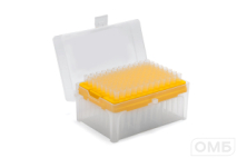 Наконечники одноразовые стерильные для микропипеточных дозаторов, MAXIPENSE (с пониженной адгезией), с фильтром, в штативе объемом 50 мкл, градуированные