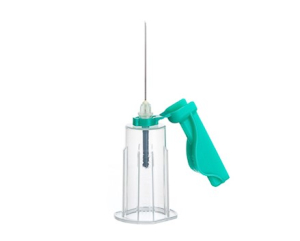 Игла двусторонняя 22Gх1,5'' ("VACUETTE®" "VISIO PLUS" с камерой визуализации, в комплекте с держателем с защитой от укола, черная 0,7х38 мм)