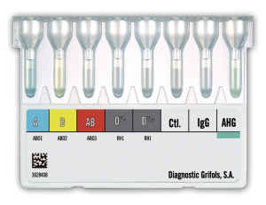 Карты для определения группы крови по системам ABO, Rh и проведения прямой пробы Кумбса у новорожденных DG Gel Newborn