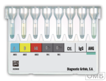 Карты для определения группы крови по системам ABO, Rh и проведения прямой пробы Кумбса у новорожденных DG Gel Newborn