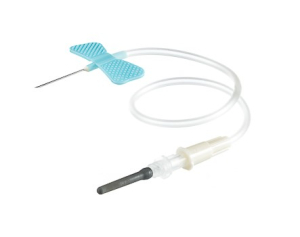 Игла-бабочка с луэр-адаптером (23Gх3/4" 19 см, голубая, 0,6х19 мм)