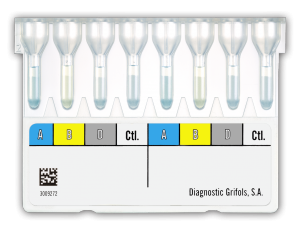 Карты для подтверждения группы крови по системам ABO и Rh (DVI+) DG Gel Confirm