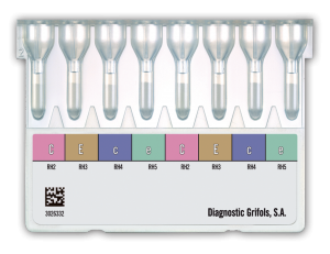  Карты для определения антигенов системы Rh DG Gel Rh Pheno